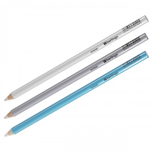 Ластик-карандаш Berlingo Eraze 860, круглый, цвета ассорти