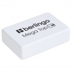 Ластик Berlingo Mega Top, прямоугольный, натуральный каучук, 32*18*8мм