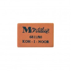 Ластик Koh-I-Noor Mondeluz 80, прямоугольный, натуральный каучук, 26*18,5*8мм