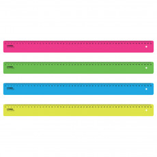 Линейка 50см СТАММ, пластиковая, непрозрачная, неоновые цвета, ассорти Линейка 50см СТАММ, пластиковая, непрозрачная, неоновые цвета, ассорти