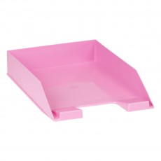 Лоток для бумаг горизонтальный СТАММ Фаворит, розовый