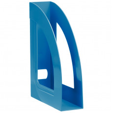 Лоток для бумаг вертикальный СТАММ Респект, голубой Лоток для бумаг вертикальный СТАММ Респект, голубой