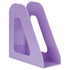 Лоток для бумаг вертикальный СТАММ Фаворит, фиолетовый, ширина 90мм