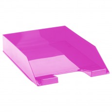 Лоток для бумаг горизонтальный СТАММ Фаворит, тонированный фиолетовый