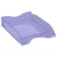 Лоток для бумаг горизонтальный СТАММ Тропик, тонированный фиолетовый