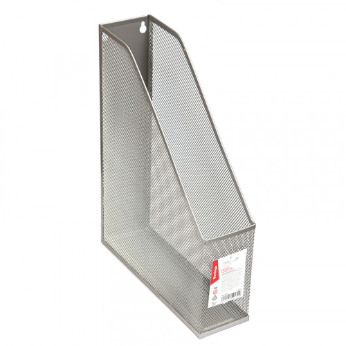 Лоток для бумаг вертикальный Berlingo Steel&Style, металл, серебристый