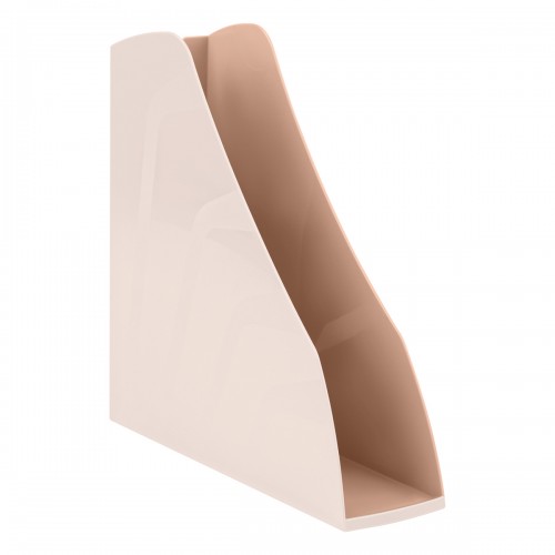 Лоток для бумаг вертикальный СТАММ Вектор, розовый, ширина 80мм