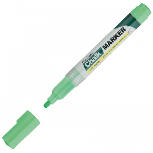 Маркер меловой MunHwa Chalk Marker зеленый, 3мм, спиртовая основа, пакет