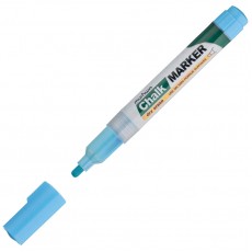 Маркер меловой MunHwa Chalk Marker голубой, 3мм, спиртовая основа, пакет