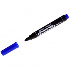 Маркер перманентный Centropen 8566 синий, пулевидный, 2,5мм