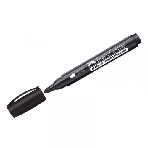 Маркер перманентный Faber-Castell Multimark Winner 52 черный, пулевидный, 2,8мм