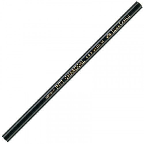 Угольный карандаш Faber-Castell Pitt, средний, натуральный