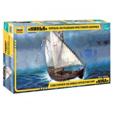 Модель для сборки ZVEZDA Корабль экспедиции Христофора Колумба Нинья, масштаб 1:100