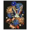 Картина по номерам на холсте ТРИ СОВЫ Журавль, 40*50, с поталью, акриловыми красками и кистями