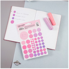 Наклейки бумажные MESHU Beauty planner pink, 12*18см, 47 наклеек, европодвес