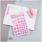 Наклейки бумажные MESHU Beauty planner pink, 12*18см, 47 наклеек, европодвес