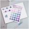 Наклейки бумажные MESHU Trecker dots blue, 12*18см, 30 наклеек, европодвес