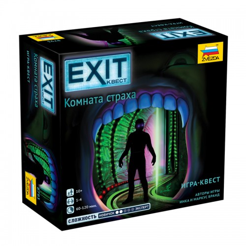 Игра настольная ZVEZDA Exit Квест Комната страха , картонная коробка
