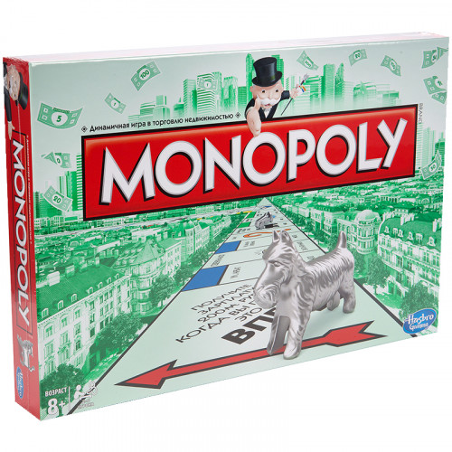 Игра настольная Hasbro Монополия классическая, картонная коробка