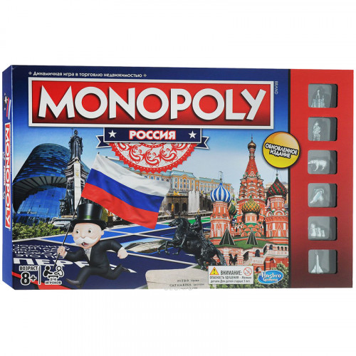 Игра настольная Hasbro Монополия Россия, картонная коробка