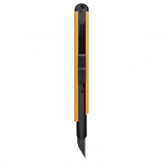 Нож канцелярский 9мм Berlingo Color Zone, черное лезвие, auto-lock, металл. направл., оранжевый, европодвес