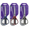 Ножницы Berlingo Easycut 300, 19см, ассорти, мягкие вставки, европодвес