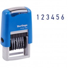 Нумератор мини автомат Berlingo Printer 7836, 6 разрядов, 3мм, пластик, блистер