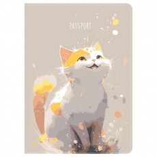 Обложка для паспорта MESHU Shiny Kitty, ПВХ, 2 кармана