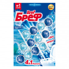 Подвесной блок для унитаза Бреф Сила-Актив, океанский бриз, 3*50г, блистер