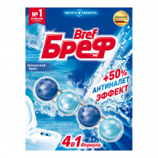 Подвесной блок для унитаза Бреф Сила-Актив, океанский бриз, 50г, блистер