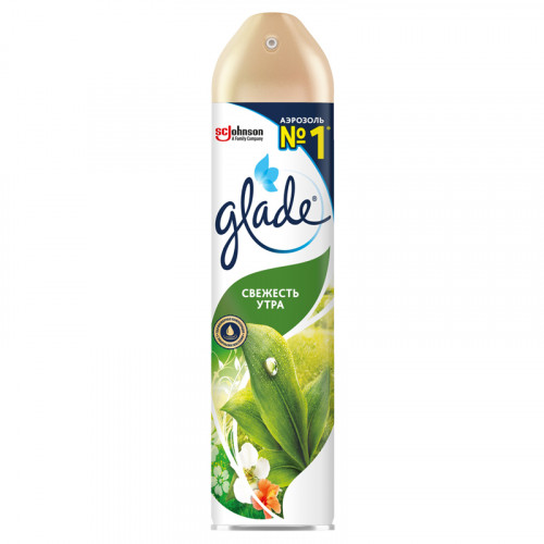 Освежитель воздуха аэрозольный Glade Свежесть утра, 300мл
