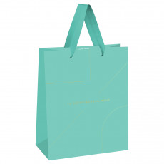 Пакет подарочный 18*23*10см MESHU Monocolor. Tiffany, отд. фольгой, матовая ламинация Пакет подарочный 18*23*10см MESHU Monocolor. Tiffany, отд. фольгой, матовая ламинация