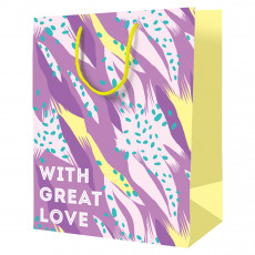 Пакет подарочный 18*23*10см ArtSpace With great love, ламинированный