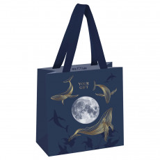 Пакет подарочный 20*20*10см MESHU Мир китов, отд. фольгой, матовая ламинация Пакет подарочный 20*20*10см MESHU Мир китов, отд. фольгой, матовая ламинация