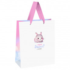 Пакет подарочный 33*42*12см MESHU Моей зайке, выборочный лак, матовая ламинация