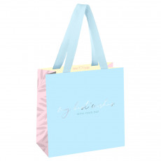 Пакет подарочный 20*20*10см MESHU Topaz color, отд. фольгой, матовая ламинация