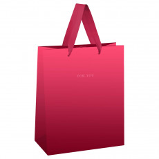 Пакет подарочный 18*23*10см MESHU Duotone. Magenta gradient, отд. фольгой, матовая ламинация