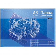 Папка для черчения А3, 10л., ArtSpace, с горизонтальной рамкой, 160г/м2 Папка для черчения А3, 10л., ArtSpace, с горизонтальной рамкой, 160г/м2