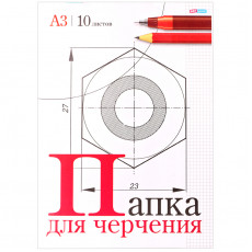 Папка для черчения А3, 10л., ArtSpace, без рамки, 160г/м2 Папка для черчения А3, 10л., ArtSpace, без рамки, 160г/м2