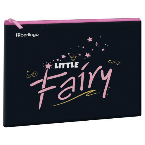 Папка 1 отделение, А5 Berlingo Little fairy, 255*205мм, ПВХ, на молнии