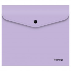 Папка-конверт на кнопке Berlingo Instinct А5+, 200мкм, лаванда