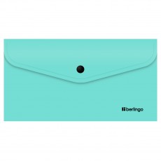 Папка-конверт на кнопке Berlingo Instinct С6, 200мкм, мятный
