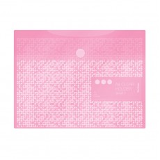 Папка-конверт на липучке Berlingo Starlight S А4, 180мкм, пастель, розовая