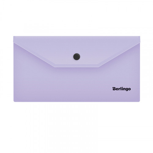 Папка-конверт на кнопке Berlingo Instinct С6, 180мкм, лаванда