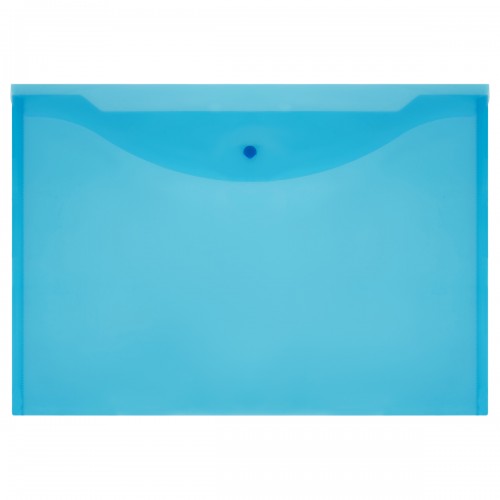 Папка-конверт на кнопке OfficeSpace А3, 180мкм, синяя