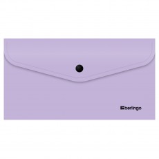 Папка-конверт на кнопке Berlingo Instinct С6, 200мкм, лаванда
