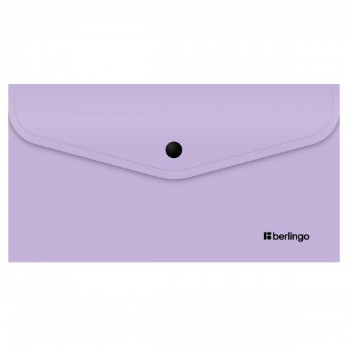 Папка-конверт на кнопке Berlingo Instinct С6, 200мкм, лаванда