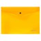 Папка-конверт на кнопке Berlingo Neon А4, 200мкм, прозрачная оранжевый неон