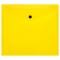 Папка-конверт на кнопке СТАММ А5+, 150мкм, пластик, прозрачная, желтая