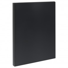 Папка на 4 кольцах OfficeSpace Вита А4, 25мм, 500мкм, пластик, черная